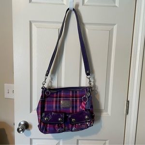 Coach Poppy Tartan Plaid Handbag